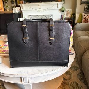 Elegant Black Leather office  Bag -